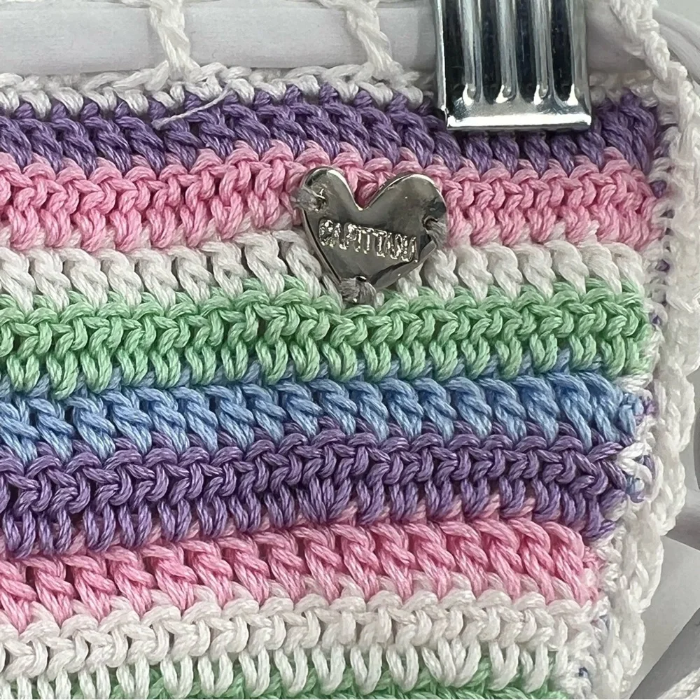 Capittana NWT Trinidad Pastel Crochet Bikini Bottom size Medium